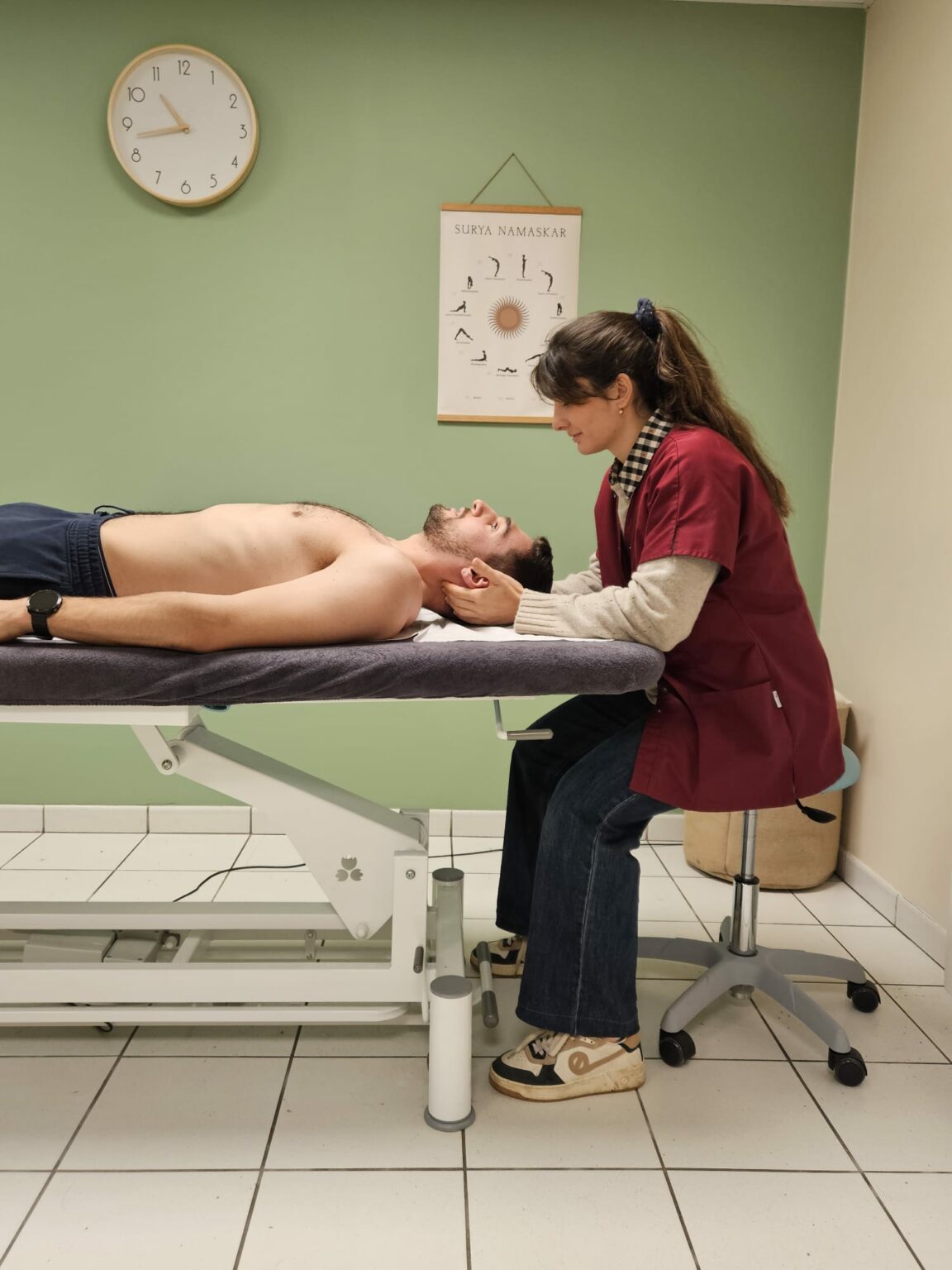 Séance d'ostéopathie Jacinthe Duchamp